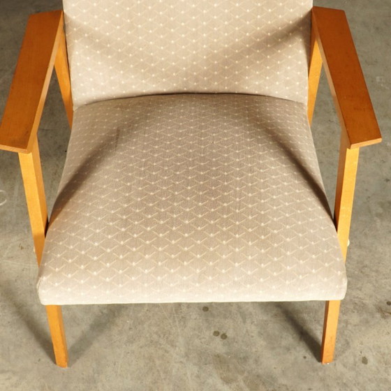 Poltrone da salotto danesi – velluto – noce – anni '60 – Textile (photo 5 of 15)