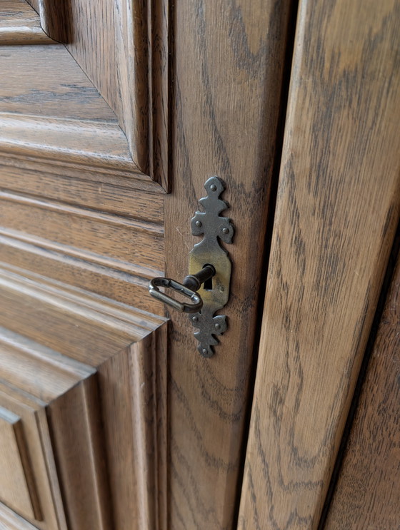 Image 1 of Brutalist oak sideboard - Mid-Century Modern