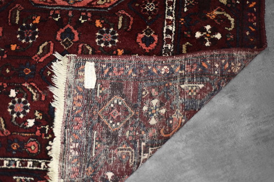 Image 1 of Vintage handgeweven oosters Hamadan vloerkleed uit het Midden-Oosten, jaren 1960