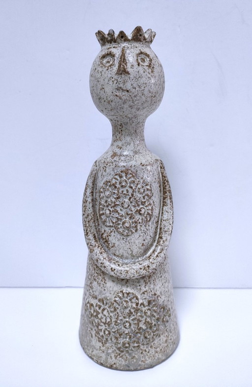 keramikkerzenhalter anthropomorph signiert "p"