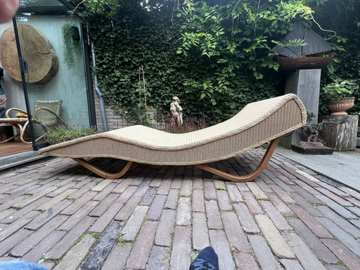 Rattan lounger lootte loom Italia Fatto Amano