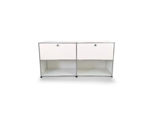 Original USM Haller Sideboard 2x2 pure white chest of drawers sideboard