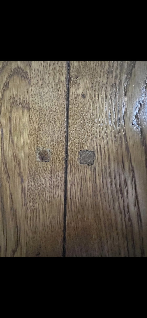 Image 1 of Plain oak extendable table