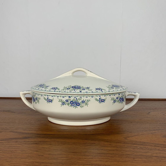 Image 1 of Kleine Suppenterrine / Gemüseschale Sarreguemines U&C, Modell Marguerite