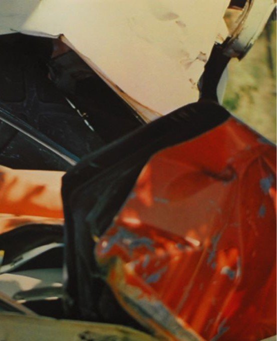 Image 1 of Chamberlain a Castelli - Litografia offset a colori di John Chamberlain, manifesto della mostra del 1976