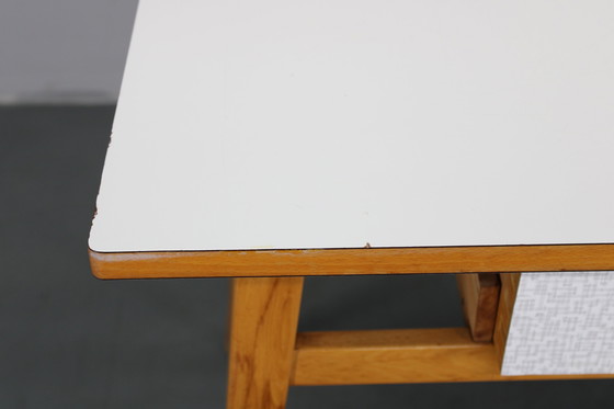 Image 1 of 1960s Side Table with Formica Top and Drawer, Czechoslovakia