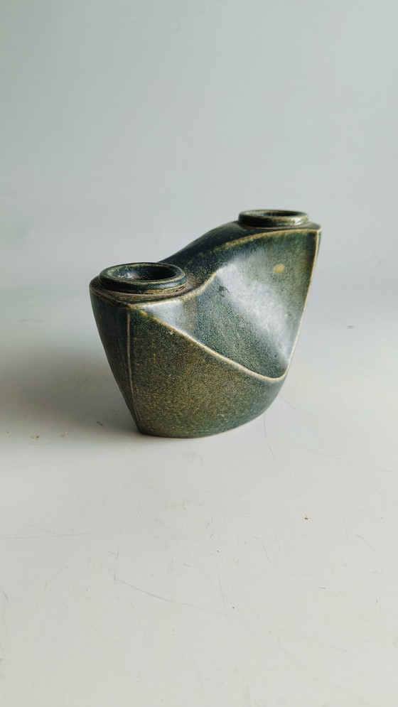 Image 1 of Keramiek Vintage Kandelaar Scorewald