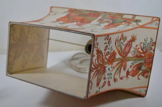 Francia anni '70 - Lampada vintage con base cromata e paralume con decoro asiatico – Lampade da lettura (photo 8 of 12)