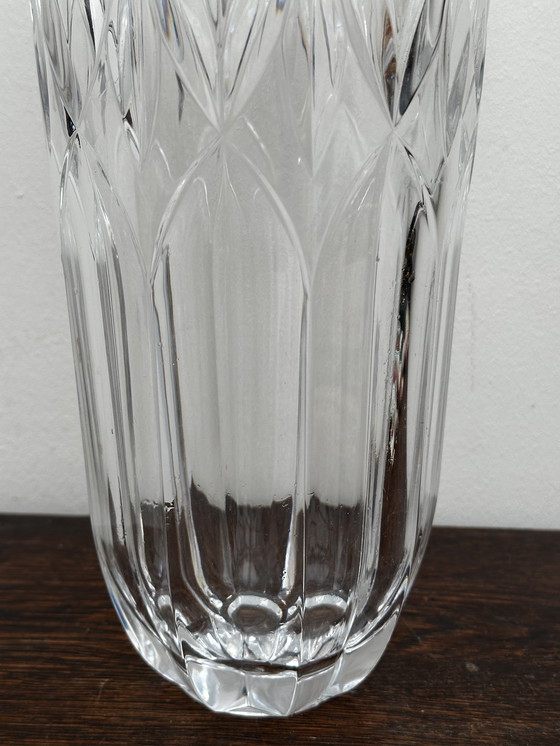 Image 1 of Vintage geslepen kristallen vaas - Bohemen kristal - H 30 cm