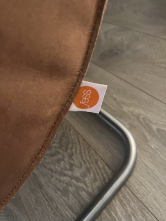 Image 1 of Sillón de diseño Jess de piel moderna Bauhaus