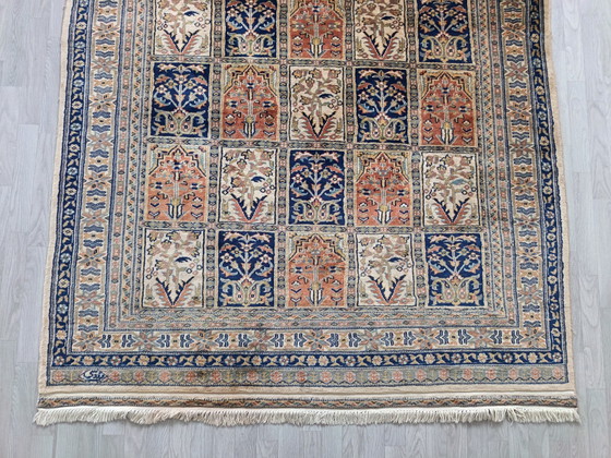 Grande tappeto pakistano in lana annodato a mano 242x160 cm – Tappeti, Cotone (photo 7 of 10)