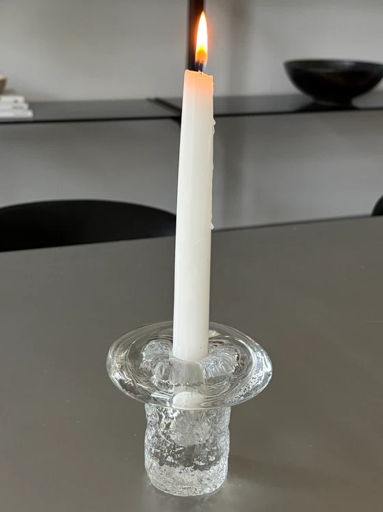 Mid-Century JOSKA Germany ice glass candle holder – Mid Century Modern (photo 5 of 5)