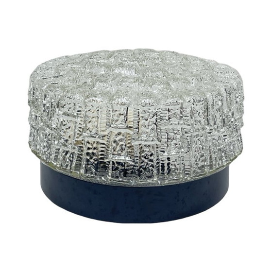 Image 1 of Nouveau plafonnier Hustadt Leuchten, bakélite et verre glacé, Allemagne années 1960/70.
