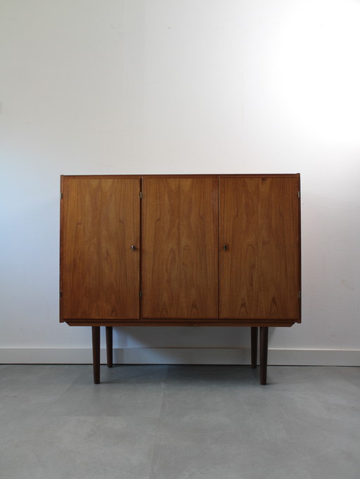 Vintage Danish Highboard in Teak By S.T.M. Møbler