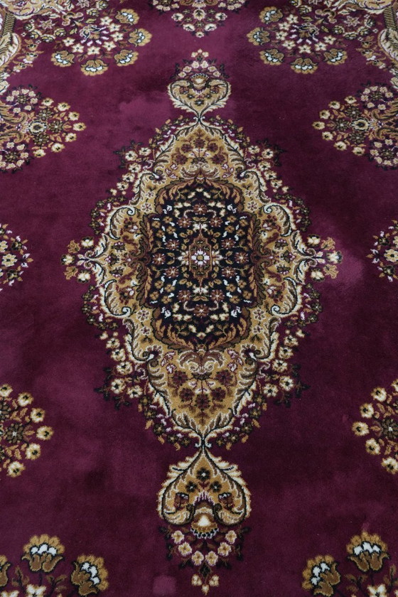 Image 1 of Grande tappeto con bellissimi motivi prevalentemente nei toni del rosso e del giallo 295x200cm