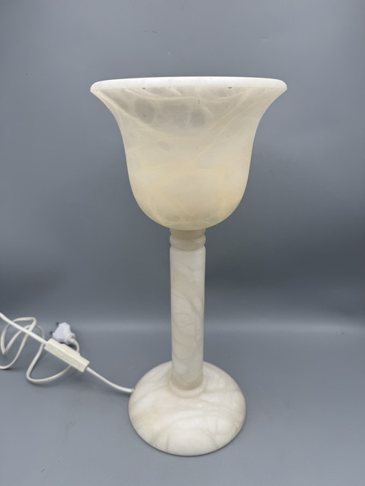 Elegant Alabaster Table Lamp by A. Santa Rita