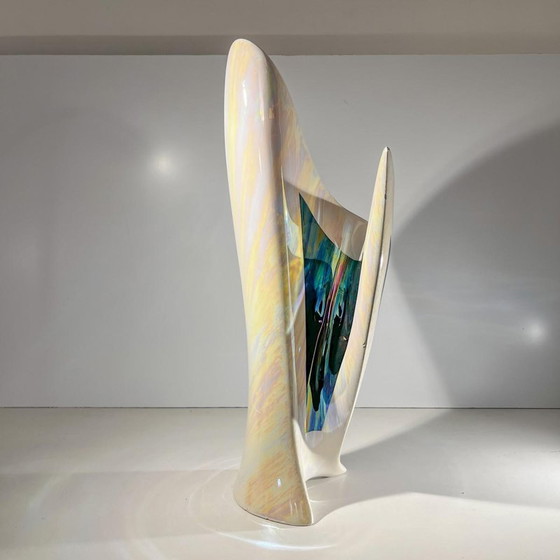 Vase sculptural en céramique irisée, années 1960-1970 – Ceramic (photo 11 of 14)