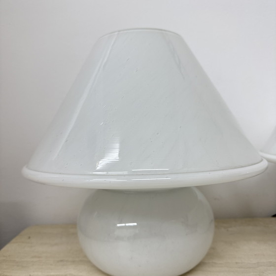 Image 1 of Limburg Glashütte Glass Table Lamp Mushroom, 1970's