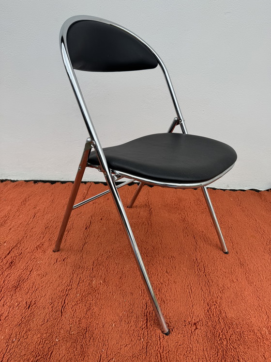Image 1 of Souvignet chrome folding chair from the 1970s