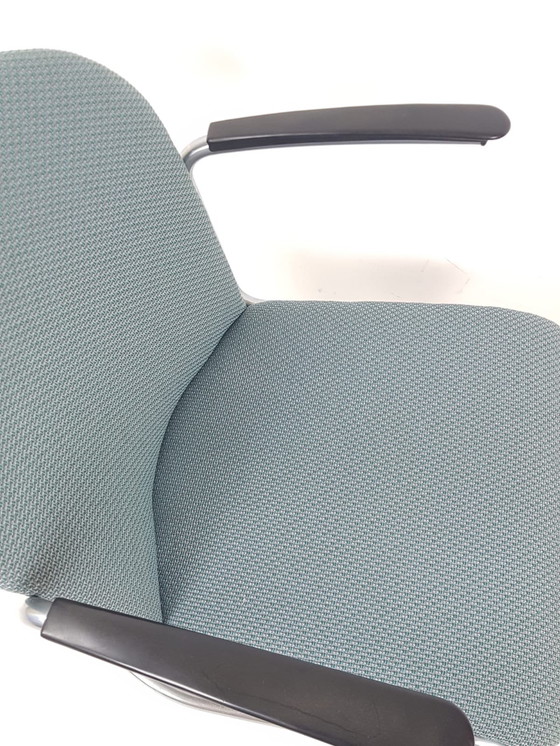 Image 1 of Poltrona Gispen modello 413 rivestita di nuovo in tessuto Ploeg grain