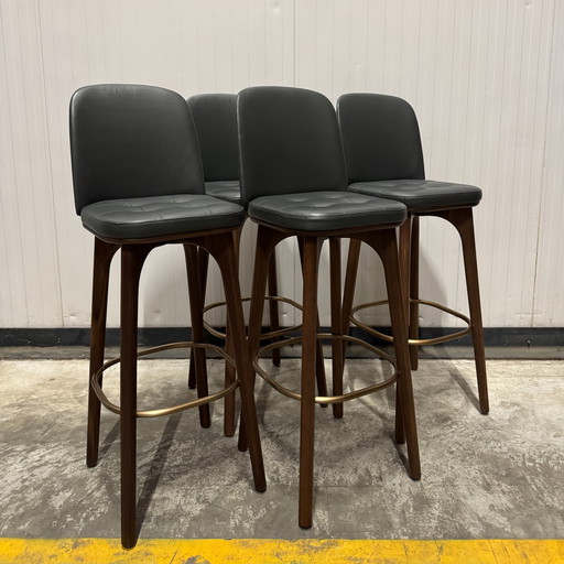 Taburete de bar Stellar Works Utility Bar Chair SH760 (juego de 4)