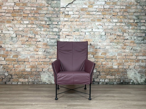 Montis Charly Purple – eetkamerstoelen, Leather, Metal (photo 2 of 16)