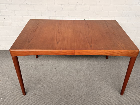 Image 1 of Bramin, table de design danois avec rallonge et 4 chaises
