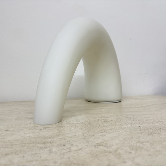 Image 1 of Fontana Arte Thor glass table lamp , 1980s Italy