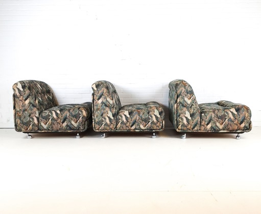 Vintage Modulaire Bank 3 Delig Mid Century Modern Design – modulaire banken, Textile
