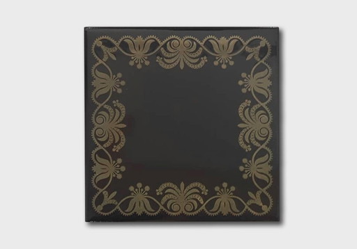 Piastrelle in stock degli anni '80 con decalcomania