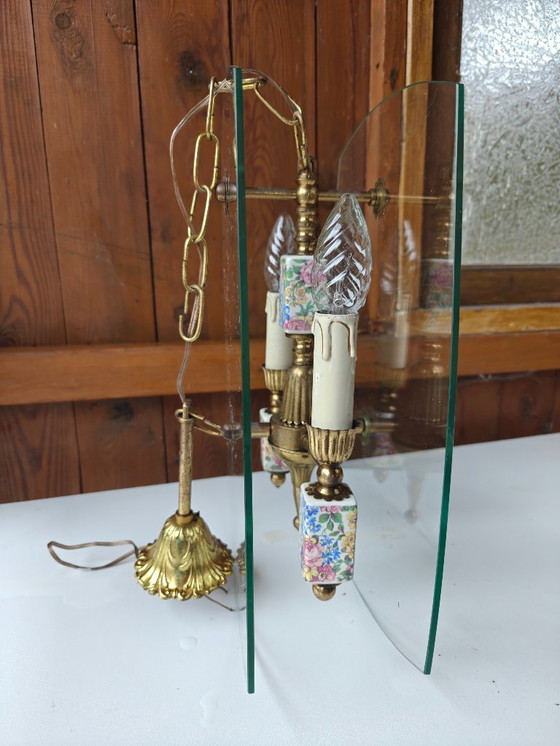 Image 1 of Unieke en speelse antieken hanglamp