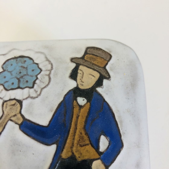 Image 1 of Dekselpot in Namur keramiek van Yvette Manoy