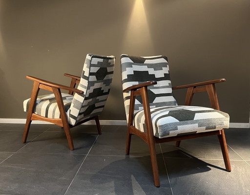 Ensemble de fauteuils vintage | Fauteuils club des années 50