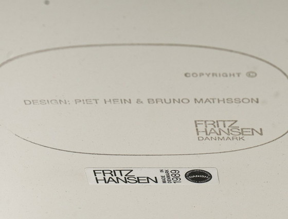 Image 1 of Super Ellipse Table, Piet Hein & Bruno Mathsson, Fritz Hansen edition, 1960s