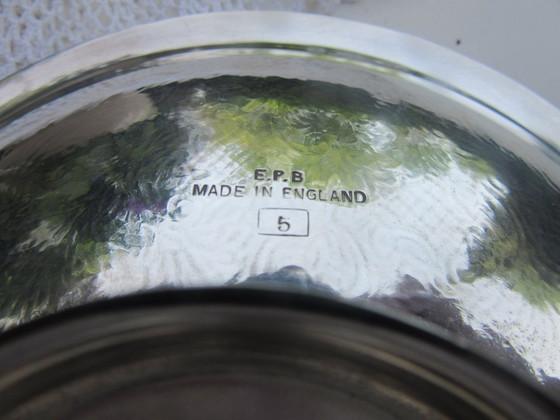 Image 1 of Ciotola da portata con piedistallo, marcata Made in England E.P.B. vintage