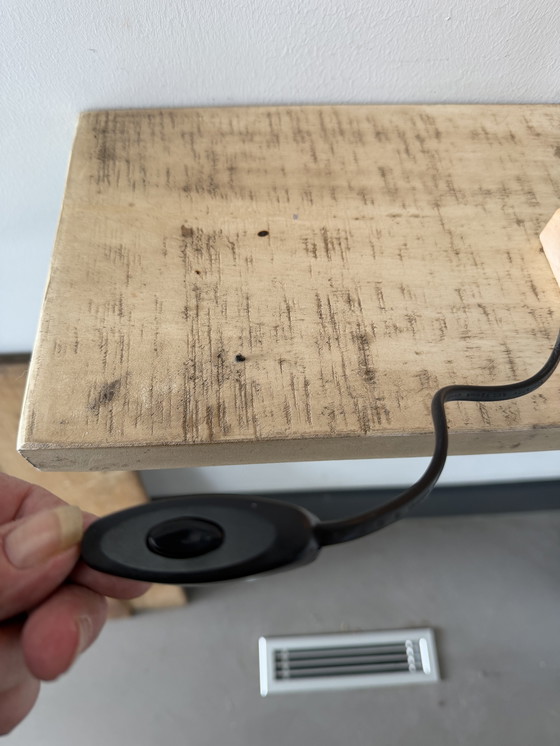 Image 1 of Vintage tafel lamp met onyx marmer