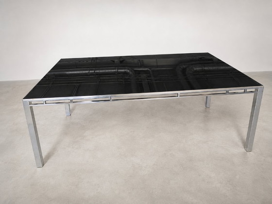 Original Willy Rizzo chrome glass table – Dining tables (photo 3 of 5)