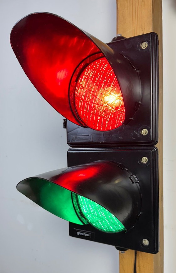 Image 1 of Feux de circulation industriels vintage, années 1980