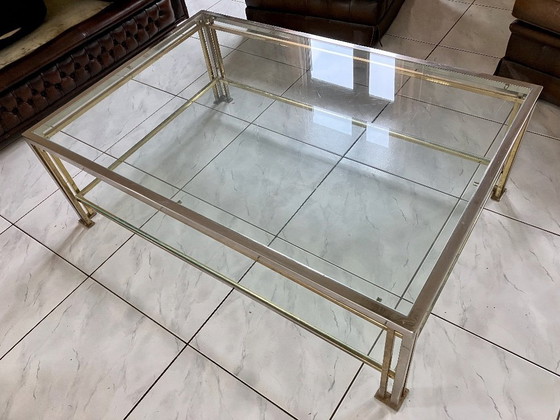 Image 1 of Glass coffee table Belgochrom