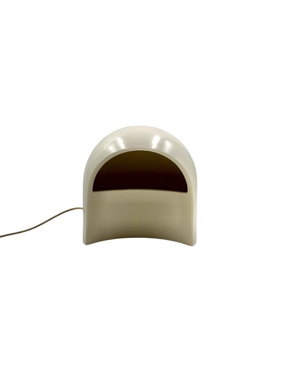 Image 1 of Organic white ceramic table lamp, Italy 1970