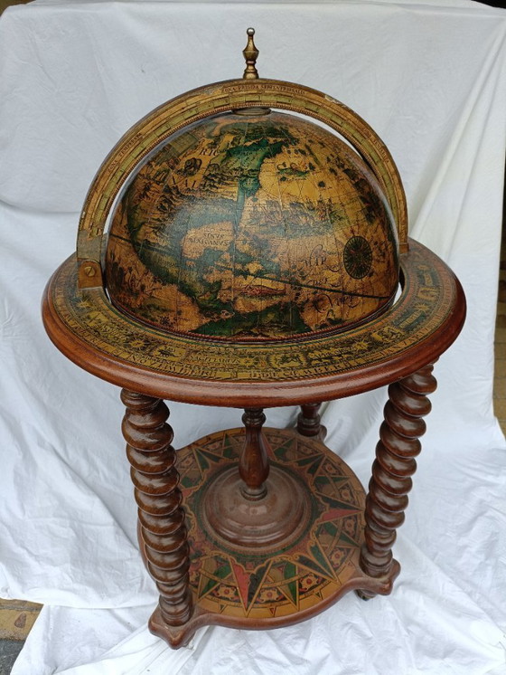Image 1 of Vintage italiaans wereldbol bar, antiek bar
