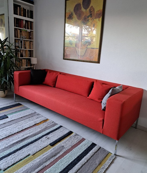 Image 1 of Beautiful red wool 4-seater from MDF Italia, model Allen / Bruno Fattorini