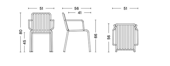 Image 1 of 2 Sillas PALISSADE DINING SKY GREY / HAY