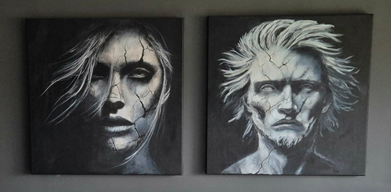 Cuando la piel se rompe - Pintura de técnica mixta – Pinturas y dibujos, Canvas (photo 12 of 12)