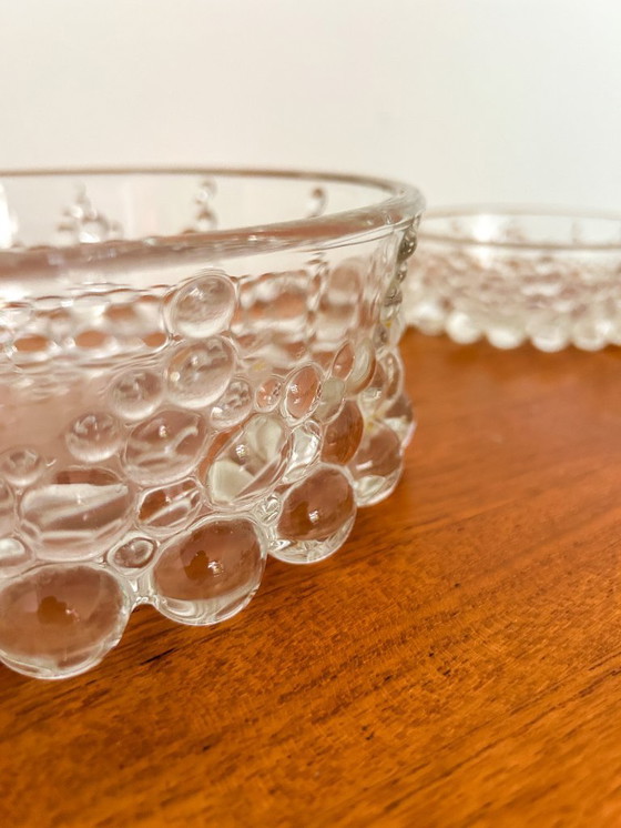 Image 1 of Vintage set (6x) bowls large/small Bolero Bubble 70's