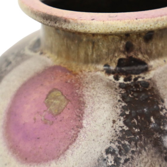 Image 1 of Sphärische Fett Lava Vase Lila 666-21