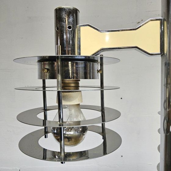 Image 1 of Vintage / Space age Itiliaanse kroonluchter Gaetano Sciolari /  hanglamp /vintage design chandelier 