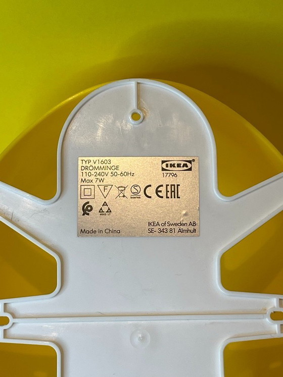 Image 1 of Lampe murale vintage IKEA Drömminge en forme de ballon jaune pour la décoration intérieure