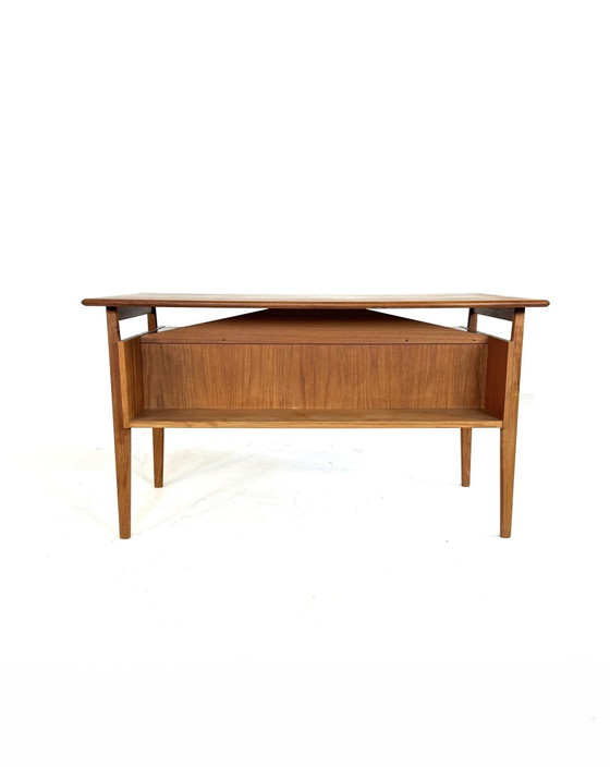 Image 1 of Scrivania vintage in teak, Gunnar Nielsen, Tibergaard anni '60