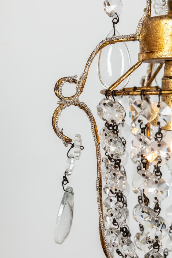 Image 1 of Lampadario in cristallo 18x35 cm